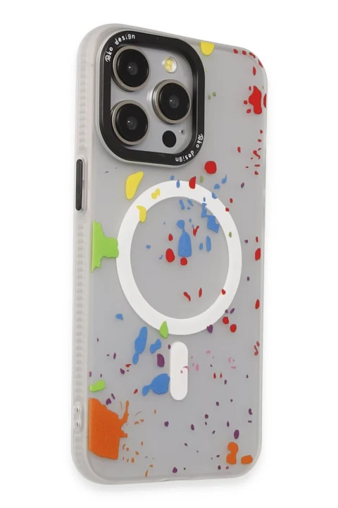 Joko Apple iPhone 14 Pro Max Colorful Magsafe Kapak - Şeffaf