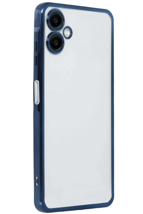 uryport Samsung Galaxy A07 4G Razer Lensli Silikon - Lacivert
