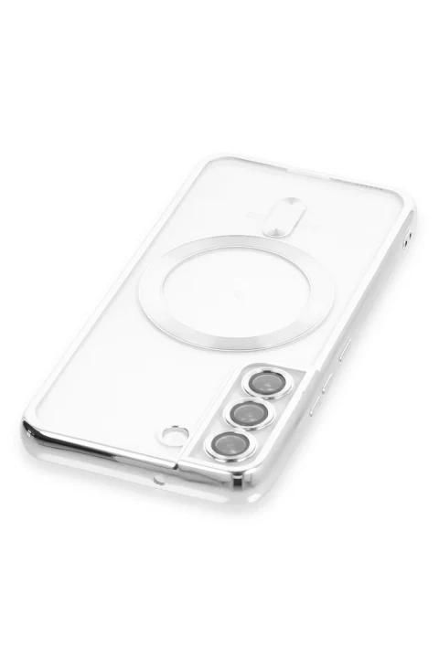 uryport Samsung Galaxy S22 Kılıf Kross Magneticsafe Kapak - Gümüş