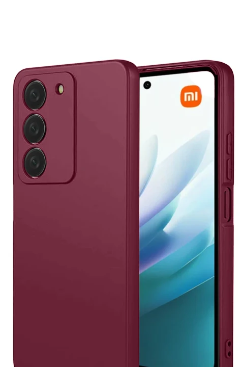 uryport Xiaomi Redmi 15 4G First Silikon - Bordo