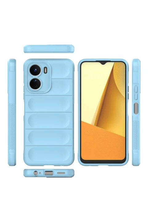 uryport Vivo Y16 Kılıf Optimum Silikon - Sky Blue