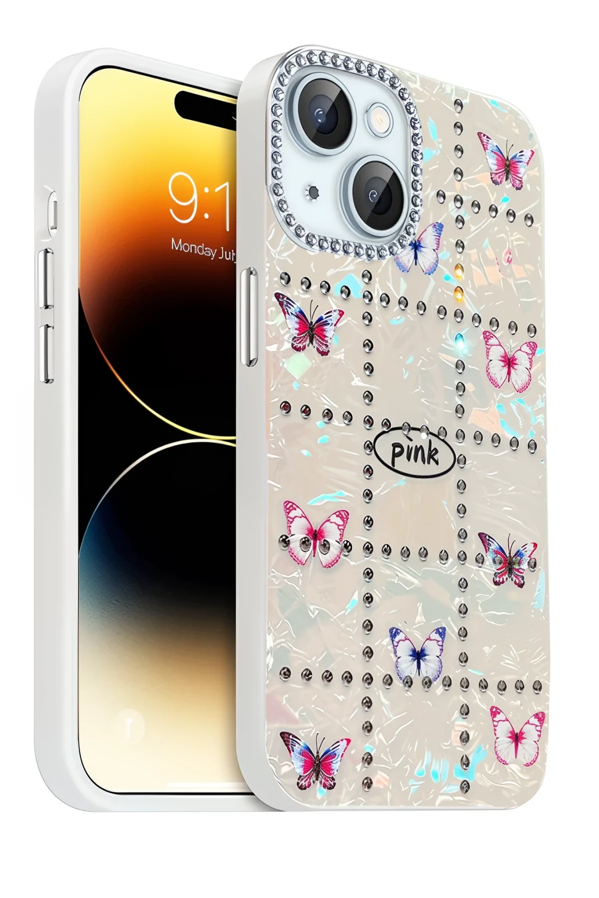 uryport Apple iPhone 14 Deco Desenli Kapak - Desen 8