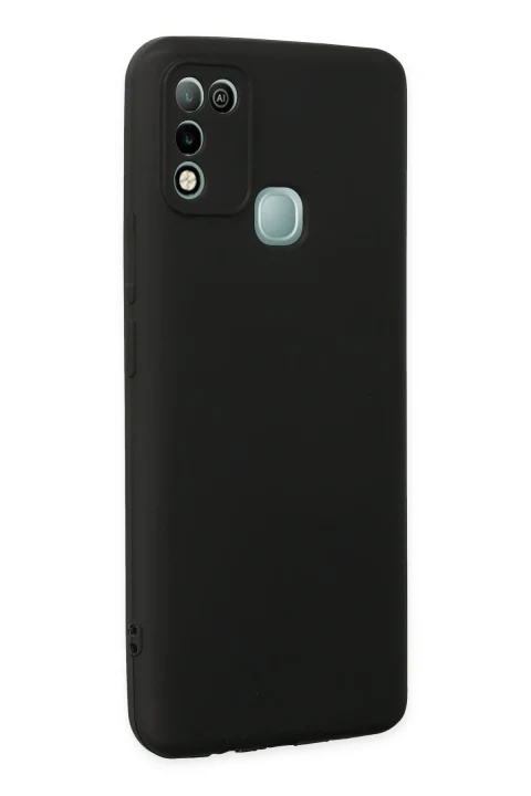 uryport İnfinix Hot 10 Play Kılıf First Silikon - Siyah