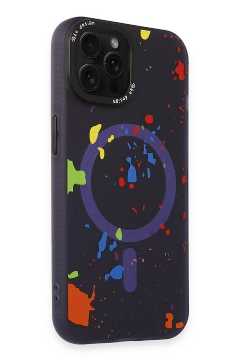 Joko Apple iPhone 14 Pro Colorful Magsafe Kapak - Derin Mor