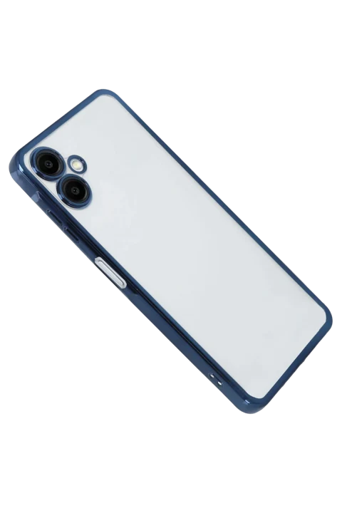 uryport Samsung Galaxy A07 4G Razer Lensli Silikon - Lacivert