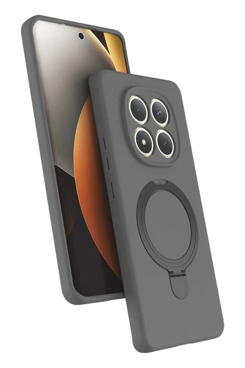uryport Xiaomi Redmi Note 15 Pro 4G Regal Magsafe Standlı Kapak - Titan Gri