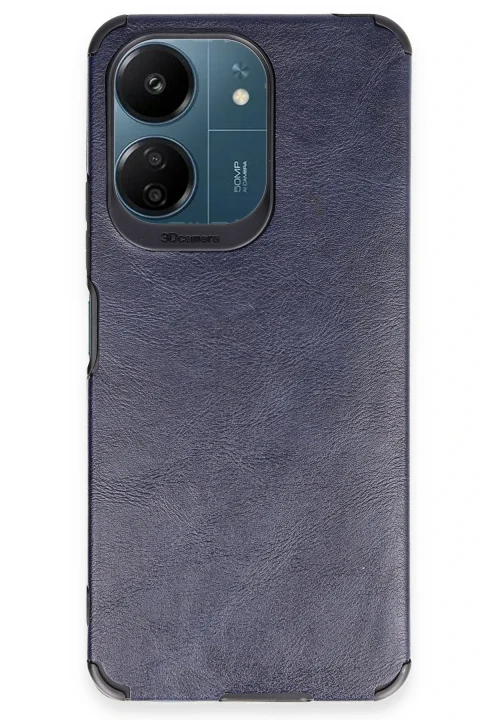 uryport Xiaomi Redmi 13C Kılıf Loop Deri Silikon - Lacivert