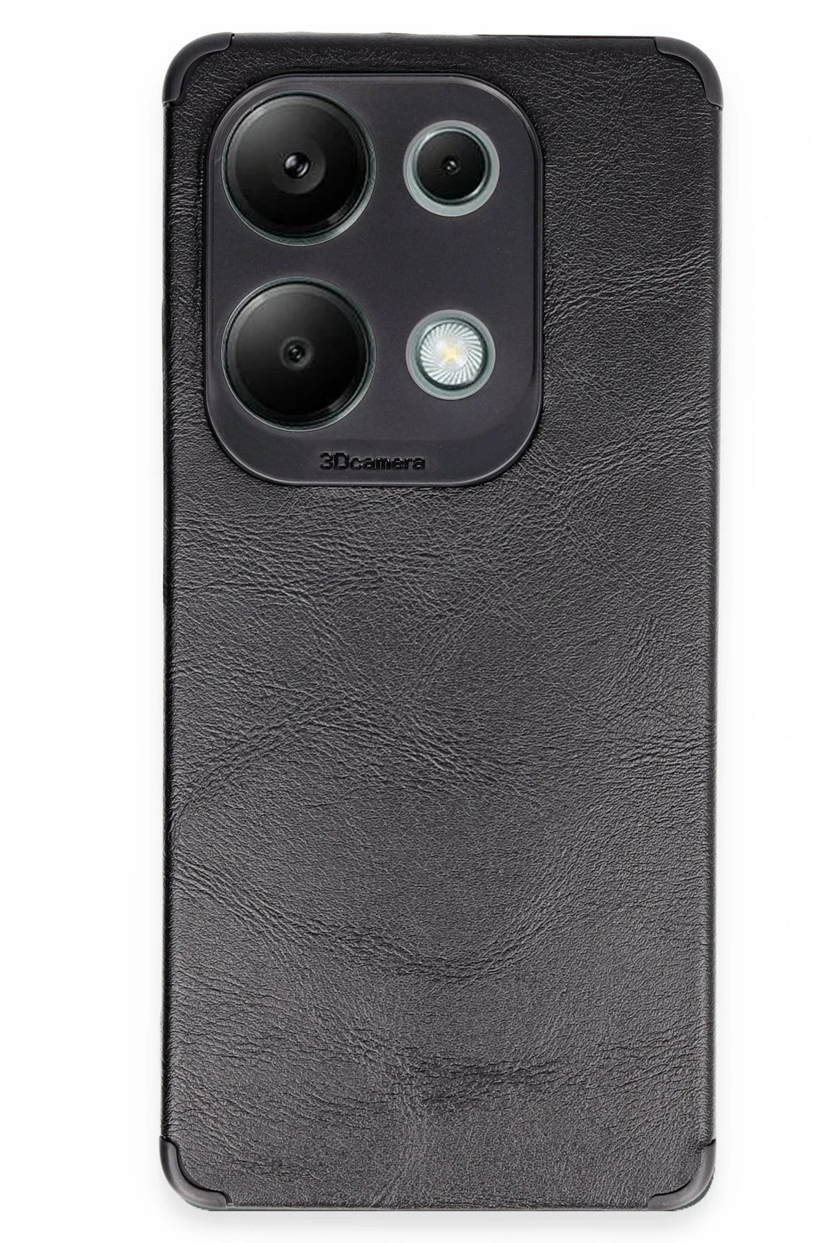 uryport Xiaomi Redmi Note 13 Pro 4G Kılıf Loop Deri Silikon - Siyah