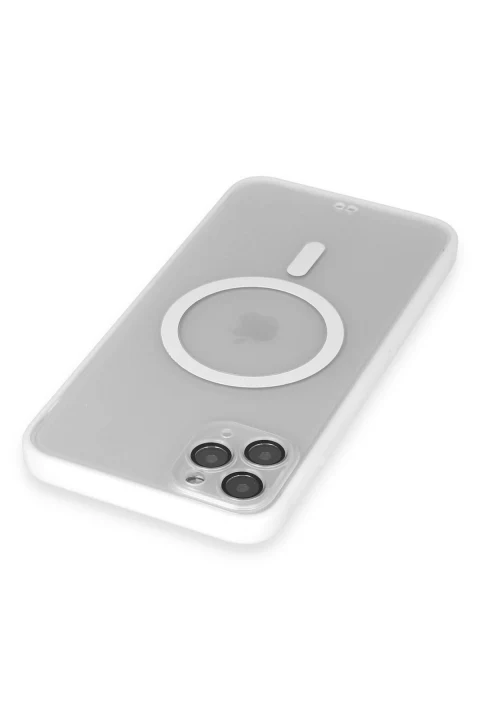 uryport Apple iPhone 11 Pro Kılıf Grand Magneticsafe Kapak - Beyaz