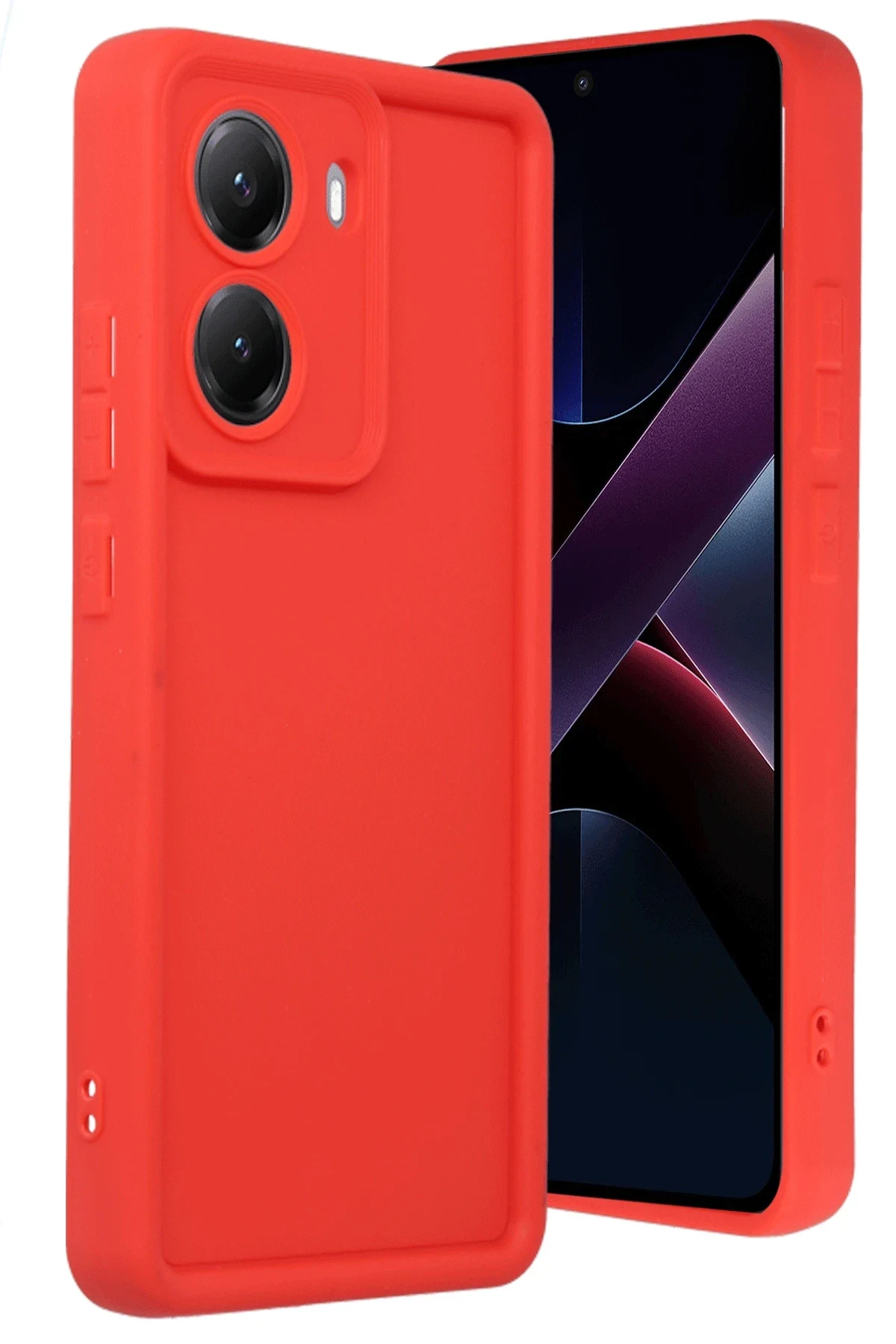 uryport Xiaomi Poco X7 Pro Viera Silikon - Kırmızı