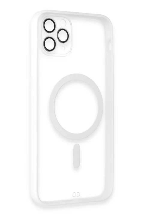 uryport Apple iPhone 11 Pro Kılıf Grand Magneticsafe Kapak - Beyaz