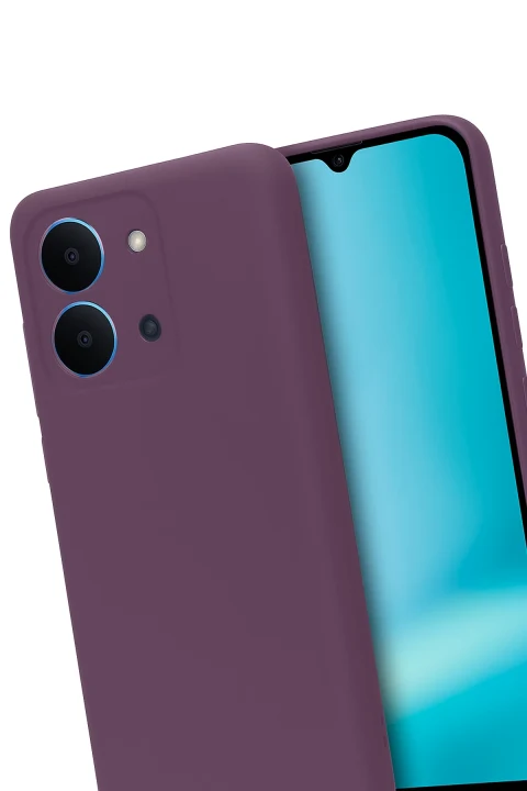 uryport Xiaomi Redmi 15C 4G First Silikon - Mürdüm