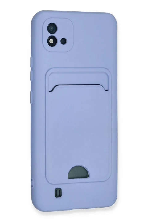 uryport Realme C11 2021 Kılıf Kelvin Kartvizitli Silikon - Lila