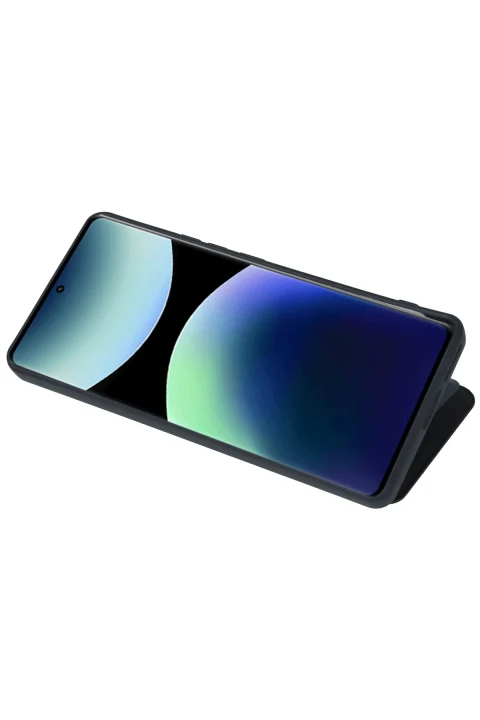 uryport Xiaomi Redmi Note 14 Pro 4G Kılıf Flip Cover - Taba