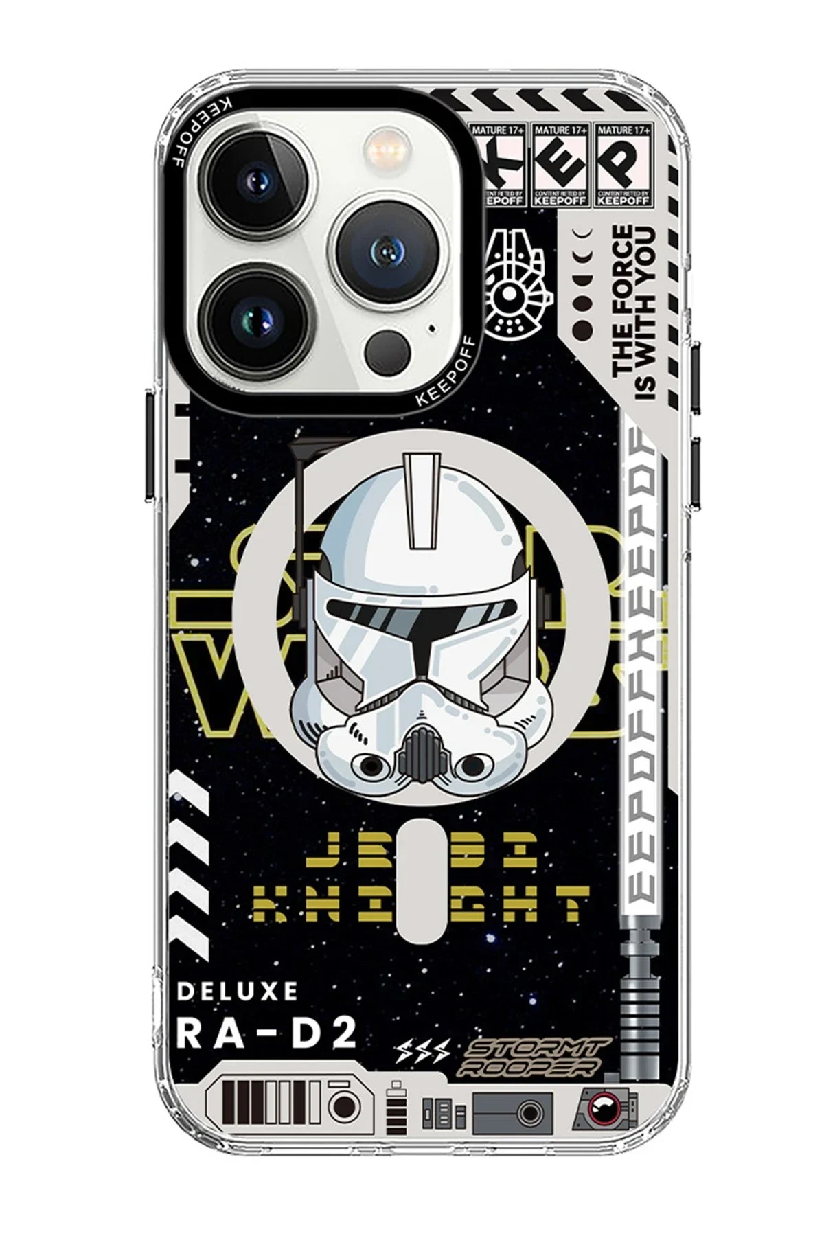 Keep Off Apple iPhone 15 Pro DNA Magsafe Kapak - Jedi Knight