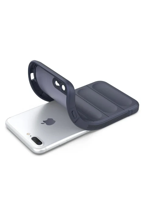 uryport Apple iPhone 7 Plus Kılıf Optimum Silikon - Lacivert