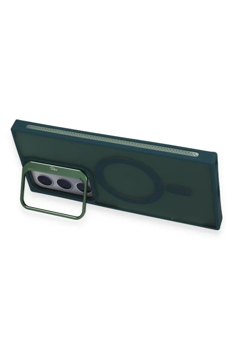 Joko Samsung Galaxy S24 Ultra Flet Lens Magsafe Kapak - Koyu Yeşil