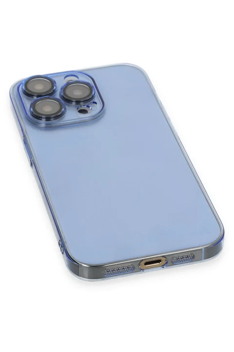 uryport Apple iPhone 13 Pro Max Kılıf Armada Lensli Kapak - Sierra Blue