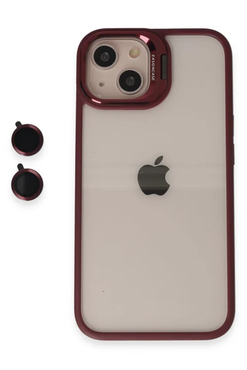 Joko Apple iPhone 15 Kılıf Roblox Lens Standlı Kapak - Bordo