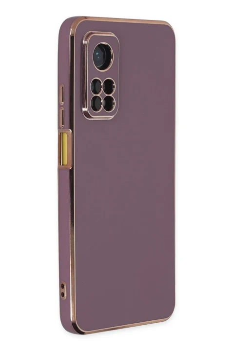 uryport Xiaomi Mi 10T Kılıf Volet Silikon - Mor