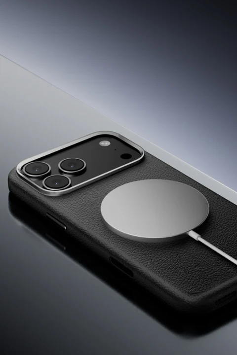 Joko Apple iPhone 17 Pro Max/18 Pro Max Wonder Deri Magsafe Kapak - Turuncu