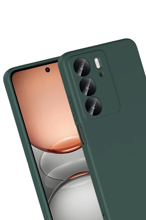 uryport Realme C75 4G First Silikon - Koyu Yeşil