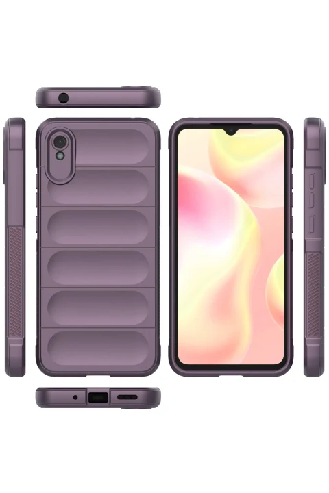 uryport Xiaomi Redmi 9A Kılıf Optimum Silikon - Mor