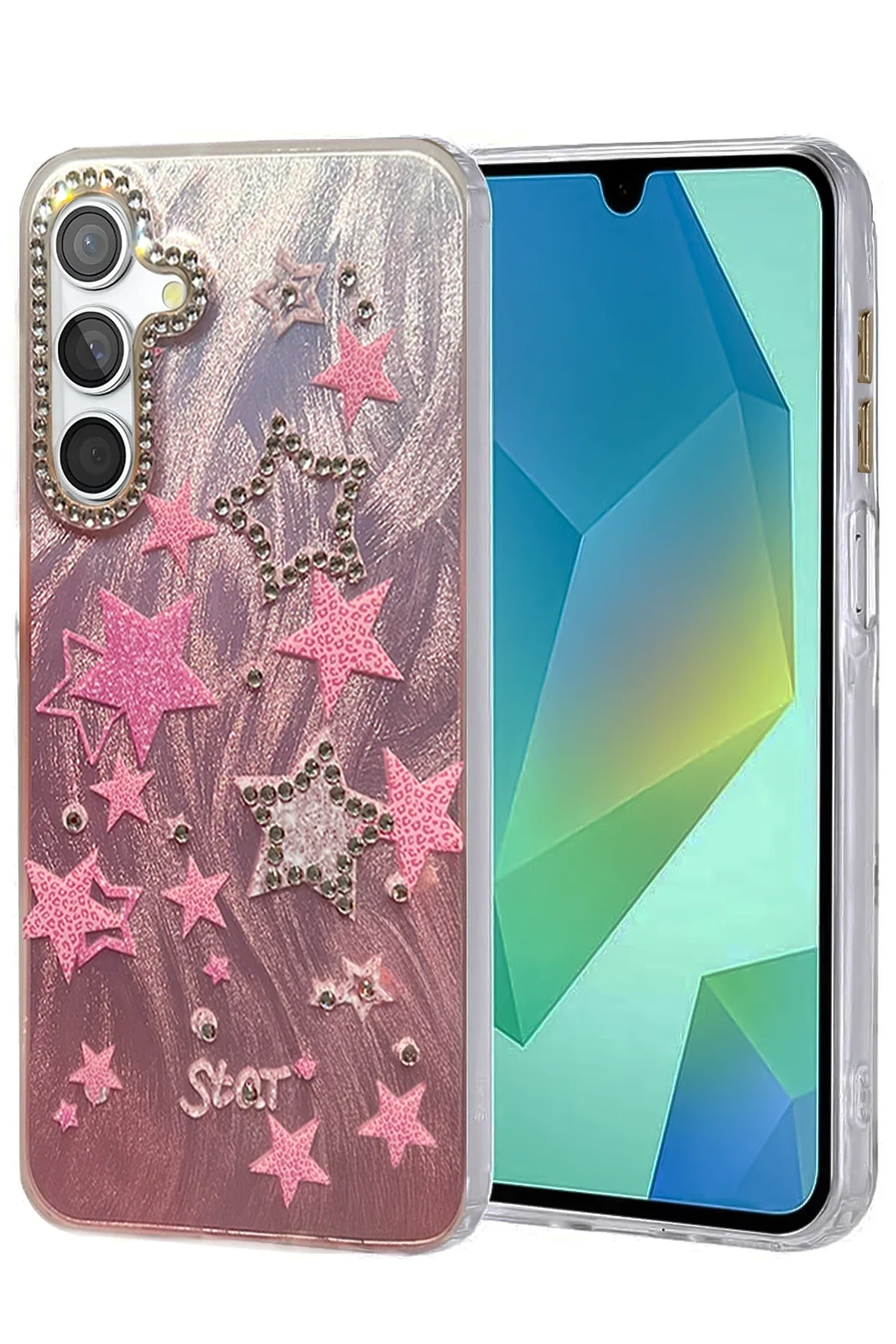 uryport Samsung Galaxy S24 FE Kılıf Blade Aynalı Desenli Kapak - Desen 7
