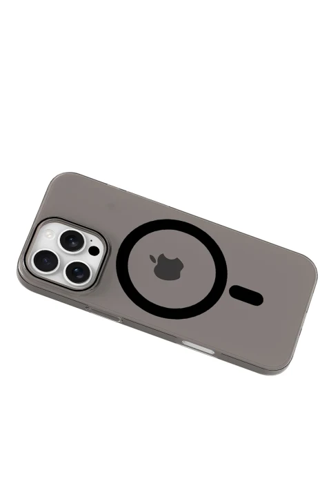Joko Apple iPhone 16 Pro PC Blank Magsafe Kapak - Siyah