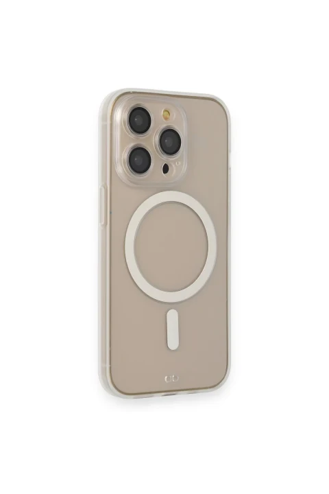 uryport Apple iPhone 13 Pro Max Kılıf Grand Magneticsafe Kapak - Şeffaf