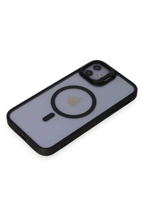 Joko Apple iPhone 11 Kılıf Roblox Lens Magsafe Standlı Kapak - Siyah
