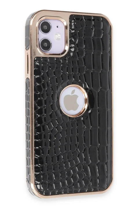 uryport Apple iPhone 11 Kılıf Snake Kapak - Siyah