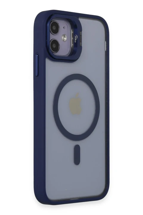 Joko Apple iPhone 11 Kılıf Roblox Lens Magsafe Standlı Kapak - Lacivert