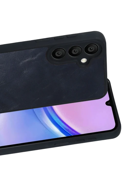 uryport Samsung Galaxy A37 5G Aras Deri Kapak - Lacivert