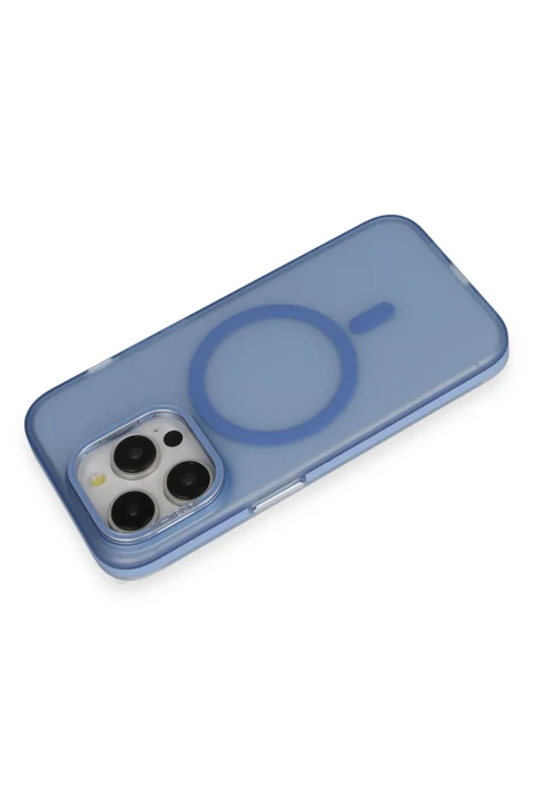 Joko Apple iPhone 14 Pro Frost Standlı Magsafe Kapak - Sierra Blue