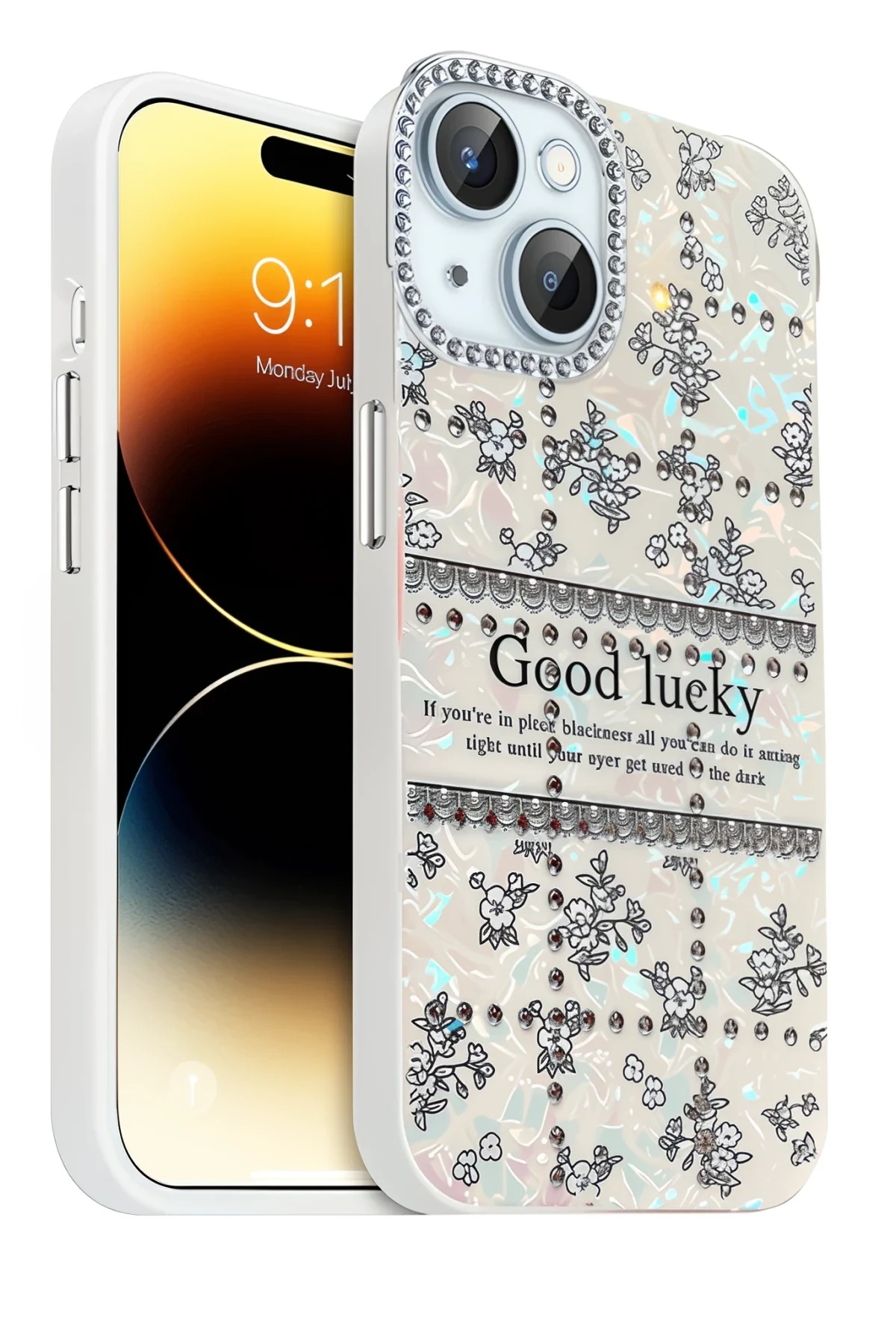 uryport Apple iPhone 14 Deco Desenli Kapak - Desen 7