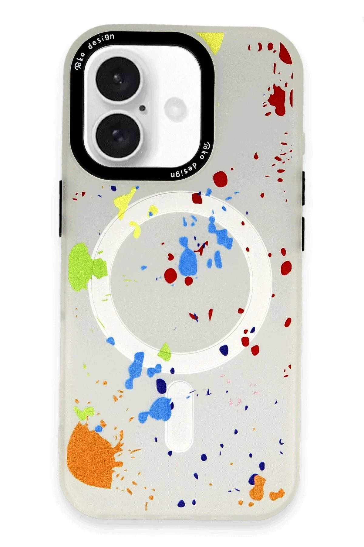 Joko Apple iPhone 16 Colorful Magsafe Kapak - Şeffaf