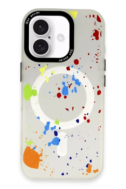 Joko Apple iPhone 16 Colorful Magsafe Kapak - Şeffaf