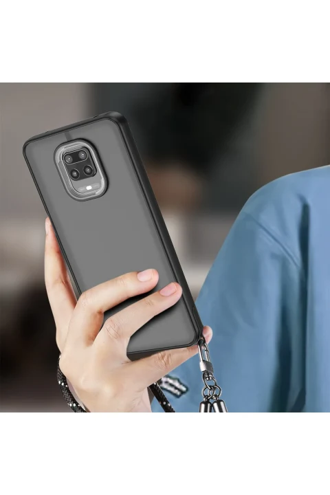 uryport Xiaomi Redmi Note 9 Pro Kılıf Elegant Kapak - Lacivert