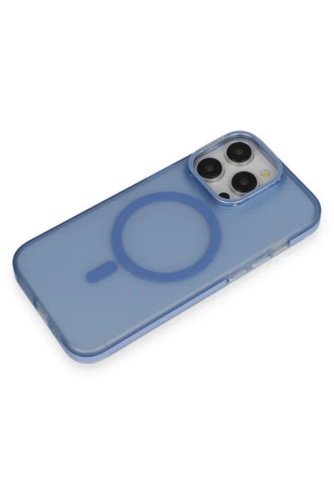 Joko Apple iPhone 14 Frost Standlı Magsafe Kapak - Sierra Blue