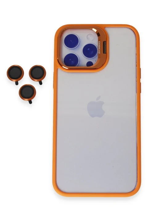Joko Apple iPhone 13 Pro Max Kılıf Roblox Lens Standlı Kapak - Turuncu