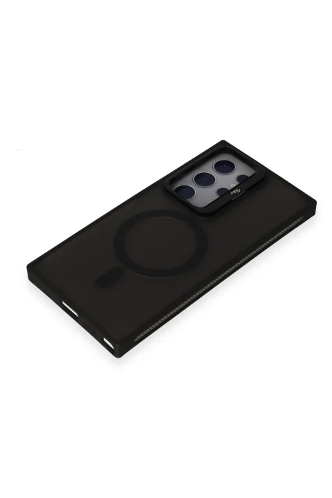 Joko Samsung Galaxy S24 Ultra Flet Lens Magsafe Kapak - Siyah