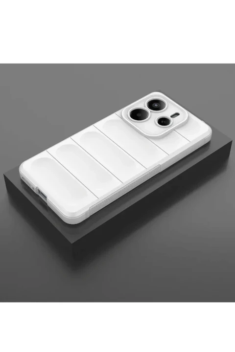 uryport Xiaomi Redmi Note 14 4G Kılıf Optimum Silikon - Krem