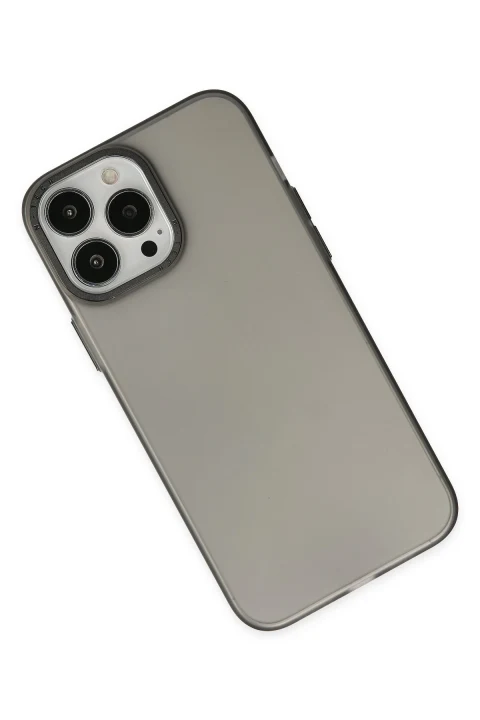 uryport Apple iPhone 13 Pro Kılıf Modos Metal Kapak - Siyah