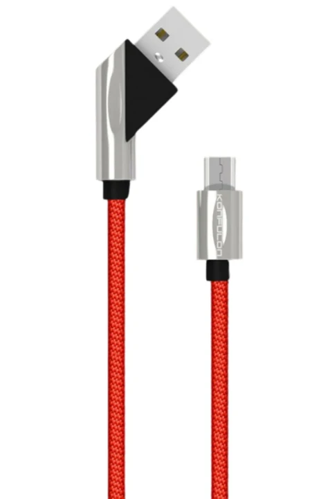 Konfulon S67 45 Derece Micro USB Kablo 1M 2.4A - Kırmızı