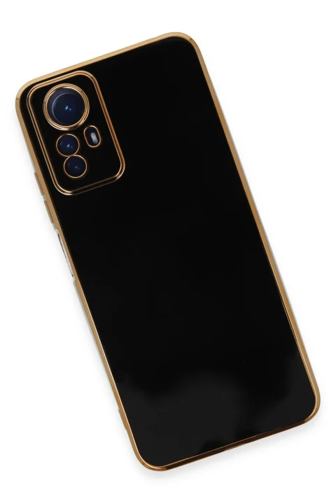 uryport Xiaomi Redmi Note 12S Kılıf Volet Silikon - Siyah