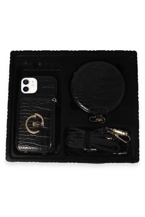 Joko Apple iPhone 11 Kılıf Ermes Kapak - Siyah