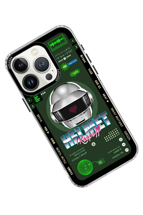 Keep Off Apple iPhone 15 Pro Max Parallel Space Time Magsafe Kapak - Metal Confession