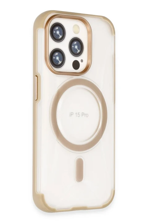 Joko Apple iPhone 15 Pro Max Hilton Magsafe Kapak - Gold
