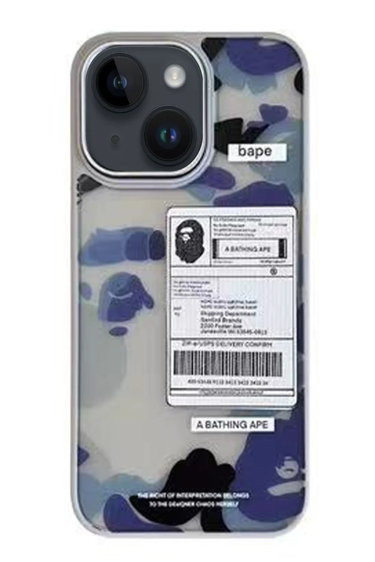 Movenchy Apple iPhone 15 Terra Desenli Kapak - Siyah - 3